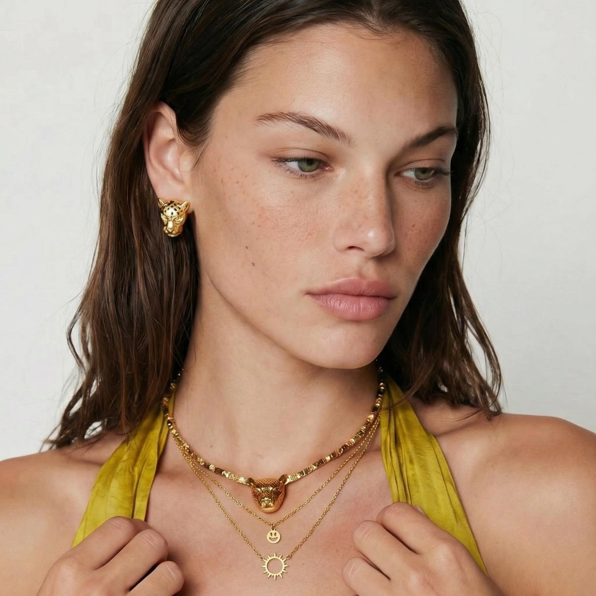 Collar en Capas Sol Sonriente | B&M GIOIELLI