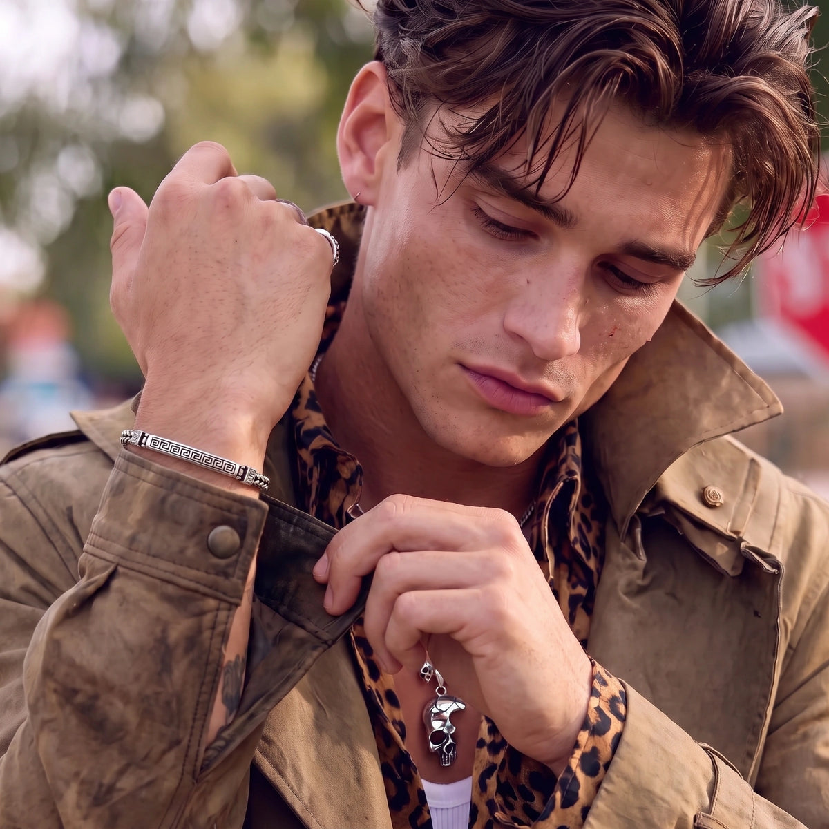 Pulsera con Motivo de Clave Griega | B&M GIOIELLI