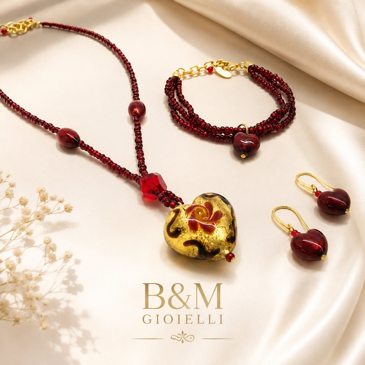 PARURE GIULIA CRISTAL DE MURANO