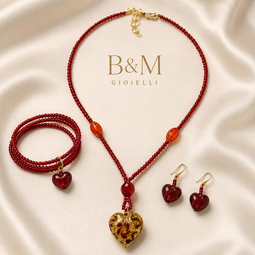 PARURE GIULIA CRISTAL DE MURANO