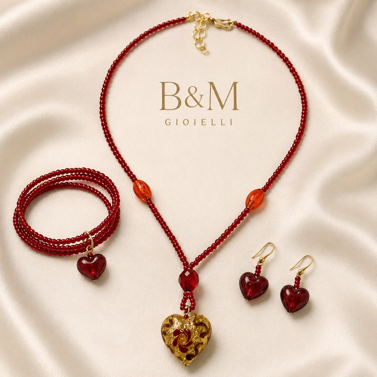 PARURE GIULIA CRISTAL DE MURANO